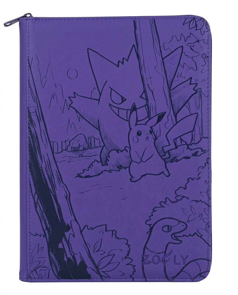 Gengar & Pikachu Custom Engraved Pokemon Standard Card Binder