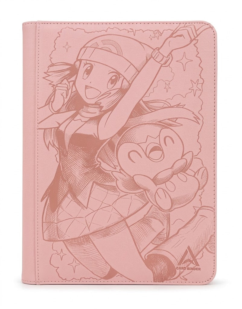 Dawn & Piplup Custom Engraved Pokemon Standard Card Binder