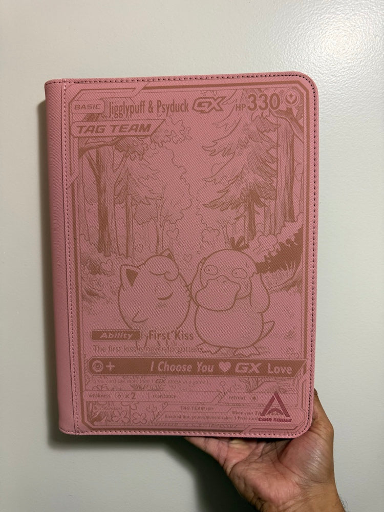 Jigglypuff & Psyduck Custom Engraved Pokemon Standard Card Binder