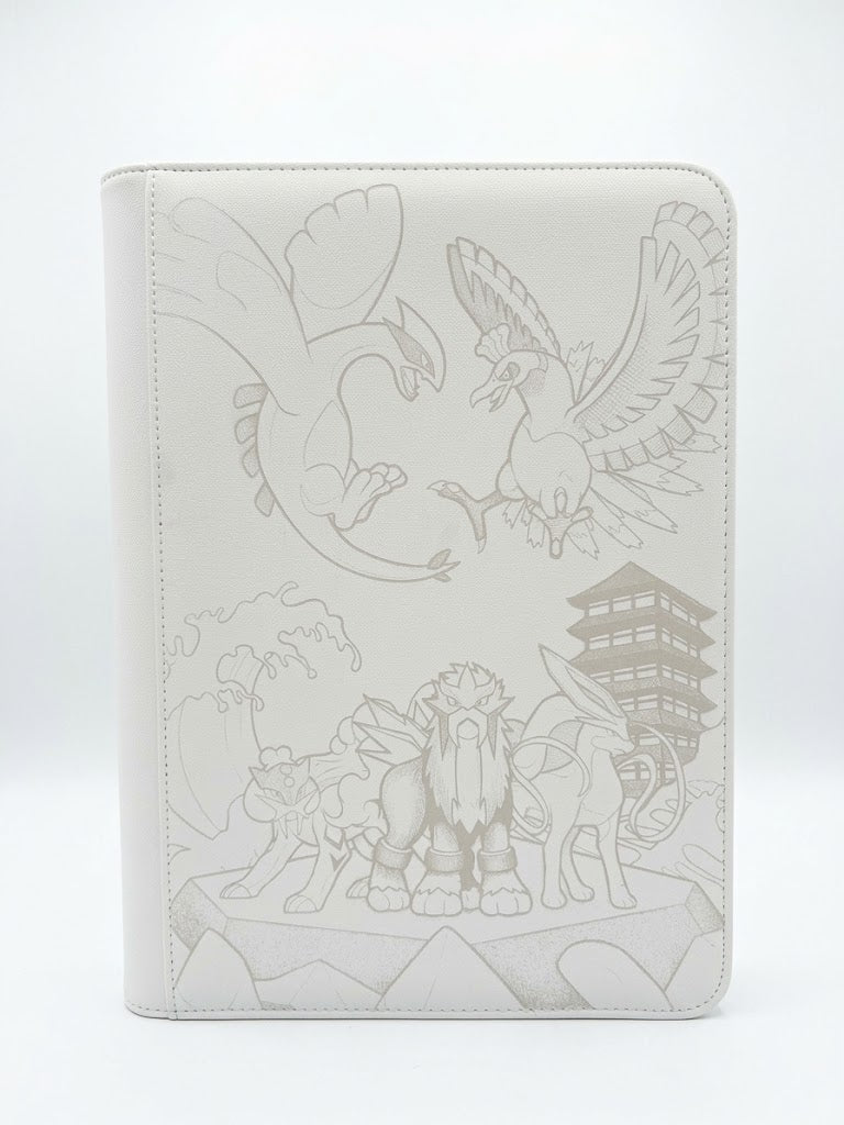 Johto Legendaries Custom Engraved Pokemon Standard Card Binder