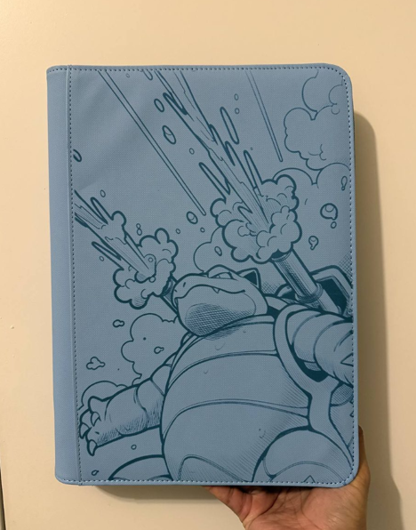 Blastoise Custom Engraved Pokemon Standard Card Binder
