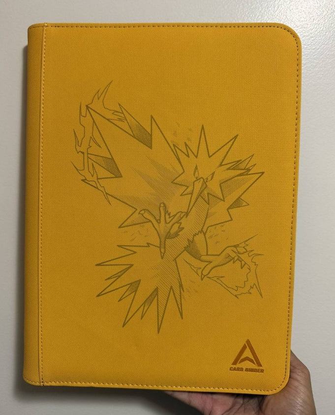 Zapdos Custom Engraved Pokemon Standard Card Binder