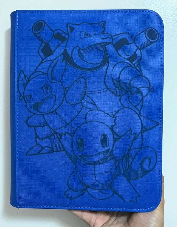 Blastoise Custom Engraved Pokemon TOP LOADER Binder