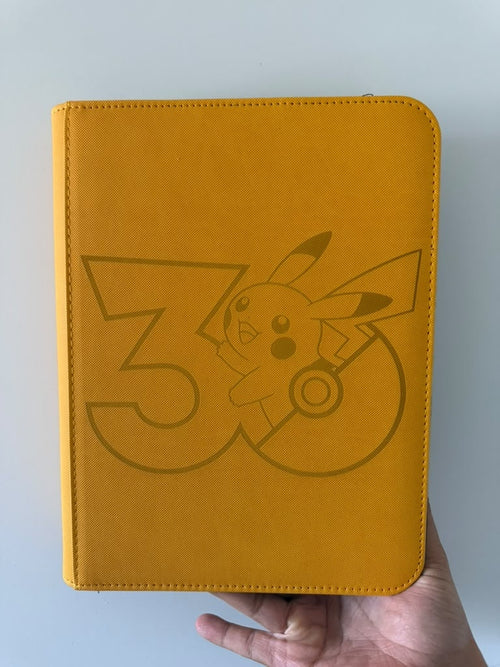 30th Anniversary Custom Engraved Pokemon TOP LOADER Binder