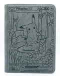 Pikachu EX Custom Engraved Pokemon Standard Card Binder