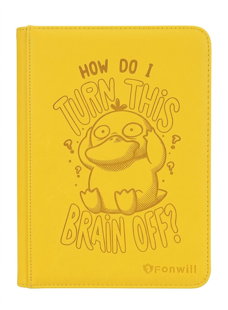 Psyduck Brain Custom Engraved Pokemon Standard Card Binder