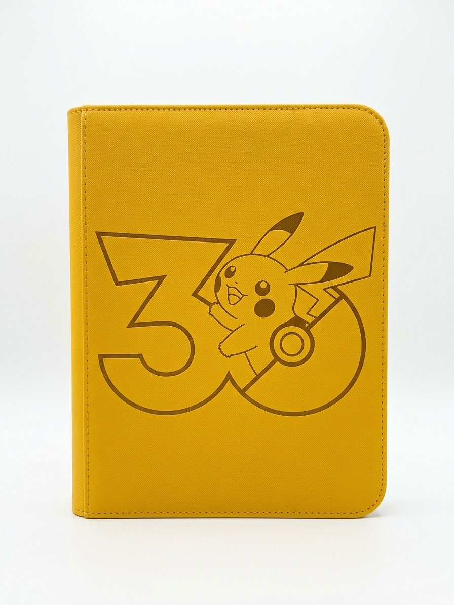 30th Anniversary Custom Engraved Pokemon TOP LOADER Binder