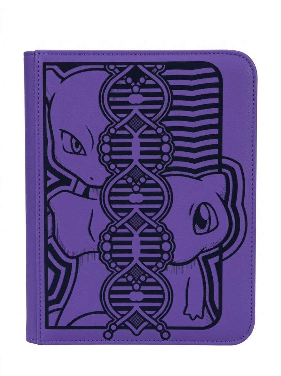 Mew and Mewtwo Custom Engraved Pokemon TOP LOADER Binder
