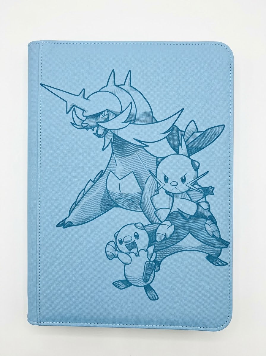 Samurott Custom Engraved Pokemon Standard Card Binder
