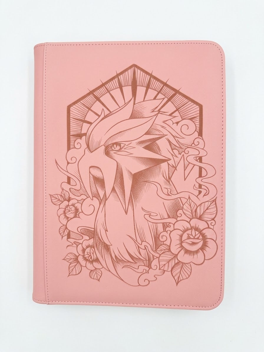 Entei Custom Engraved Pokemon TOP LOADER Binder